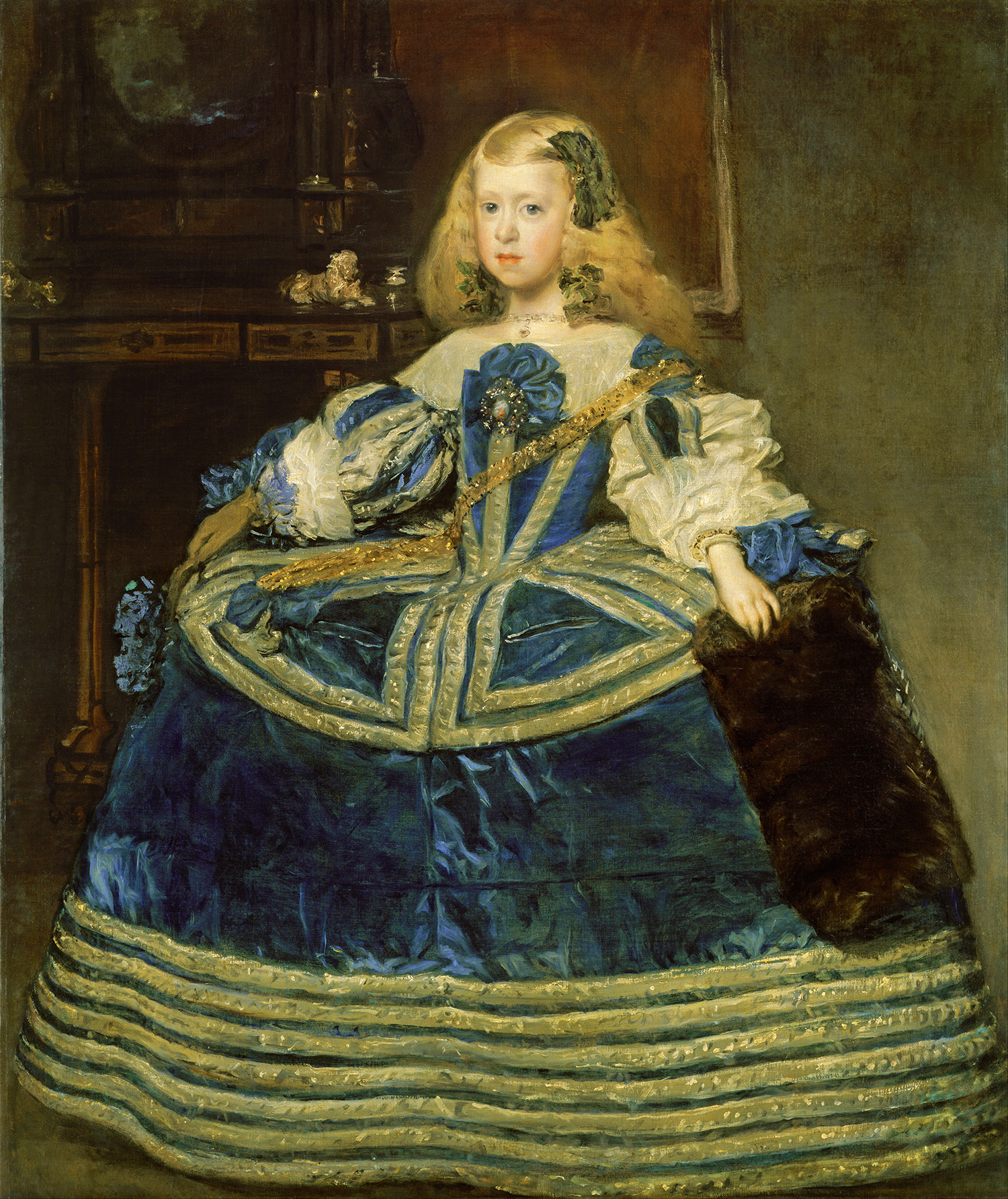 Based: Infanta Margarita Teresa in a Blue Dress