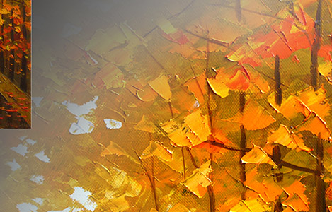 Boulevard Pedestrians Avenue Wall Art Knife Painting