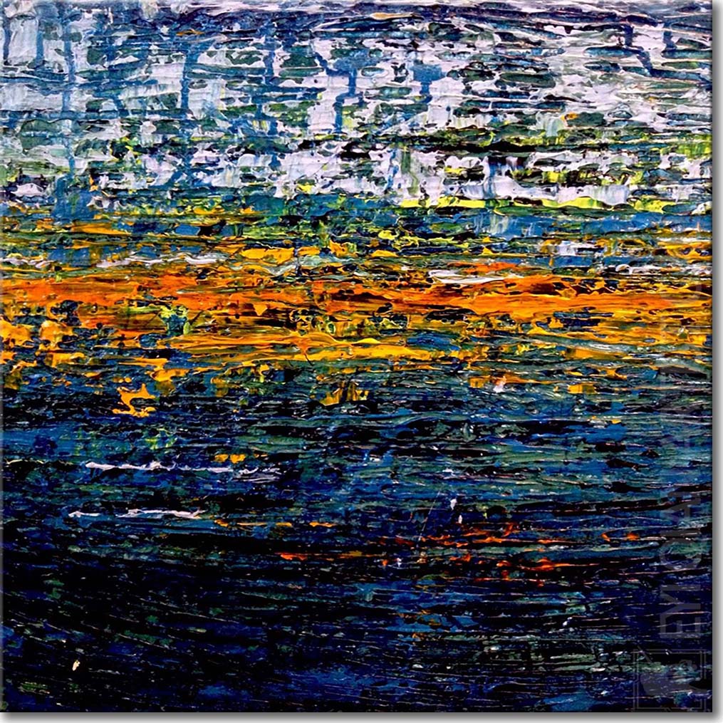 Textured Abstract  Hand-Painted Wall Art Wrapped Canvas Stretched Well Ready to Hang