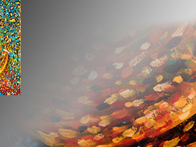 Fish Sea Life Wall Art Hand-Painted Textured Palette