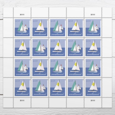 2023 Sailboats Postcard Forever First Class Postage Stamps