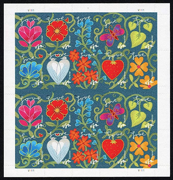 2011 Garden of Love Forever First Class Poatage Stamps