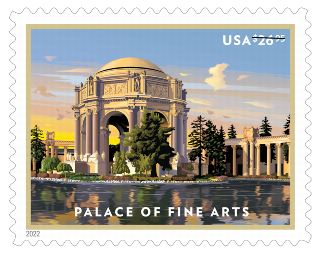 2022 Palace of Fine Arts Express Priority Stamps