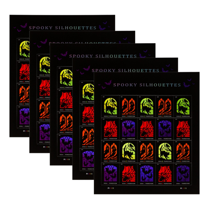 2019 Spooky Silhouettes Forever First Class Postage Stamps
