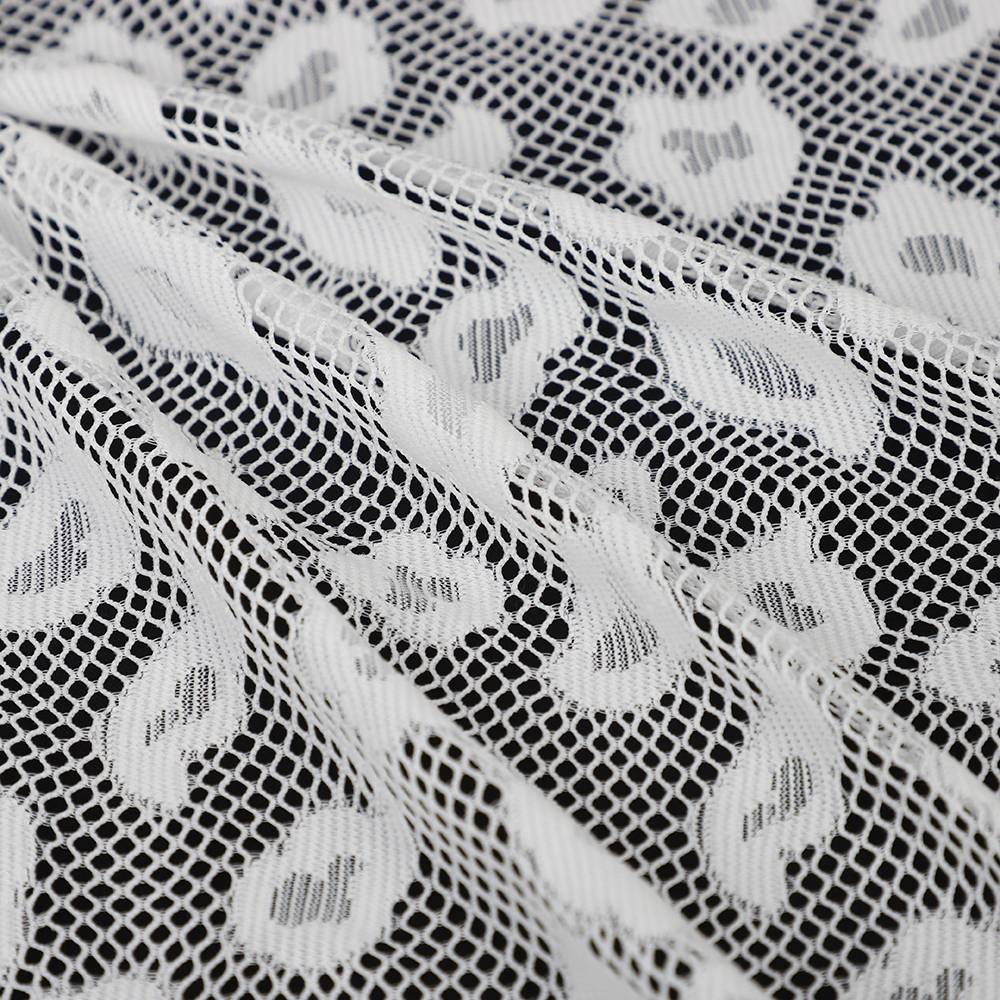 Yanzi 1.5m Eyelashes Lace Fabric Wedding Bride Evening Dress French Chantilly Lace Fabric (42-190）