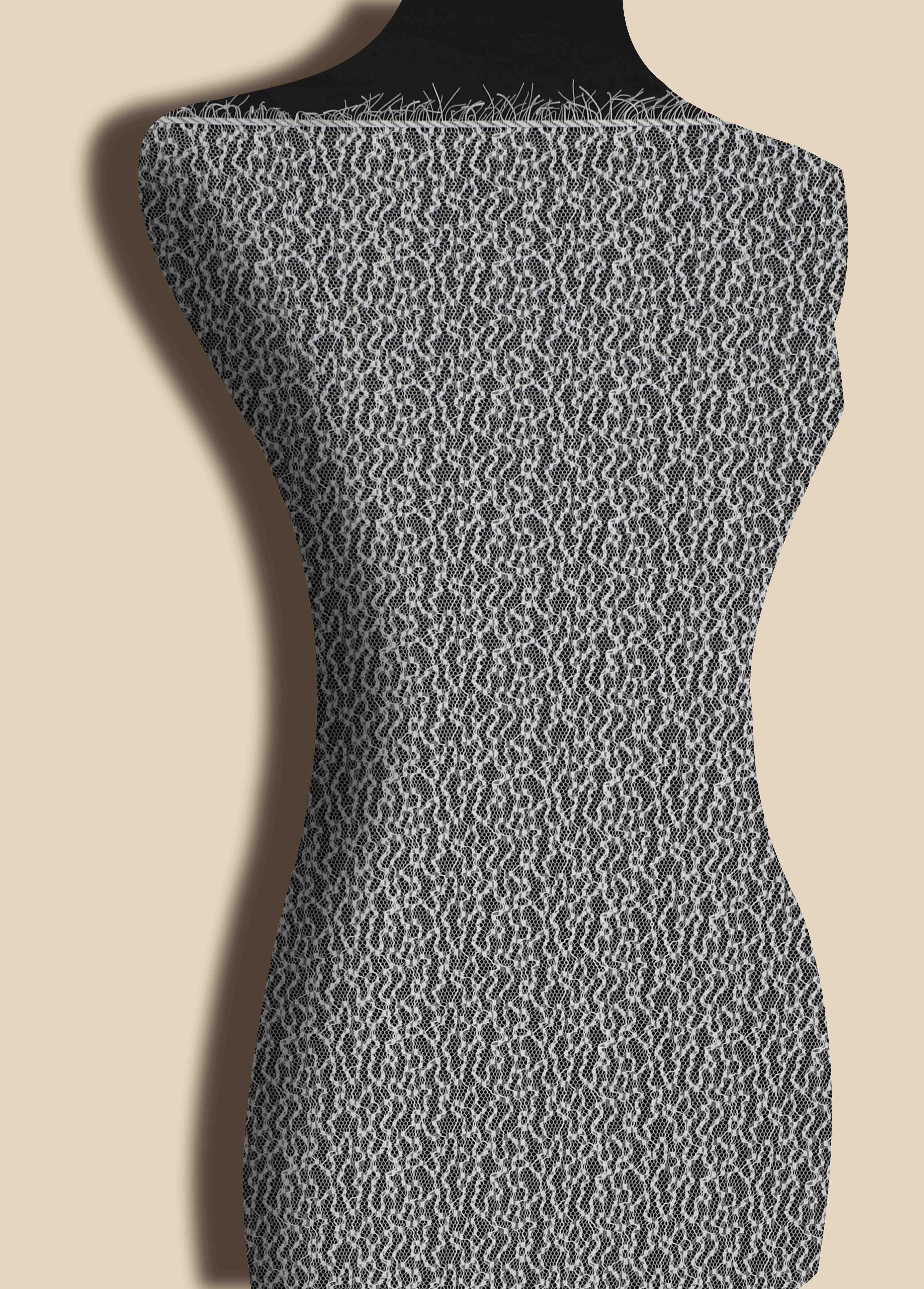 Yanzi Lace French Net Bridal Fabrics Dresses Chantilly Eyelash Dress Material Lingerie Fabric (59-465）