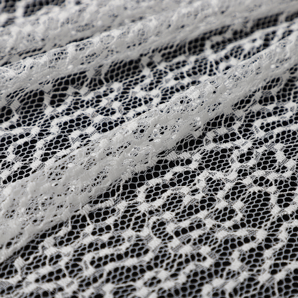 Yanzi Lace French Net Bridal Fabrics Dresses Chantilly Eyelash Dress Material Lingerie Fabric (59-465）