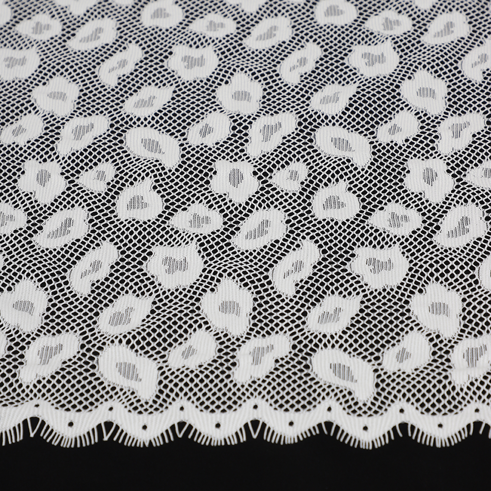 Yanzi 1.5m Eyelashes Lace Fabric Wedding Bride Evening Dress French Chantilly Lace Fabric (42-190）