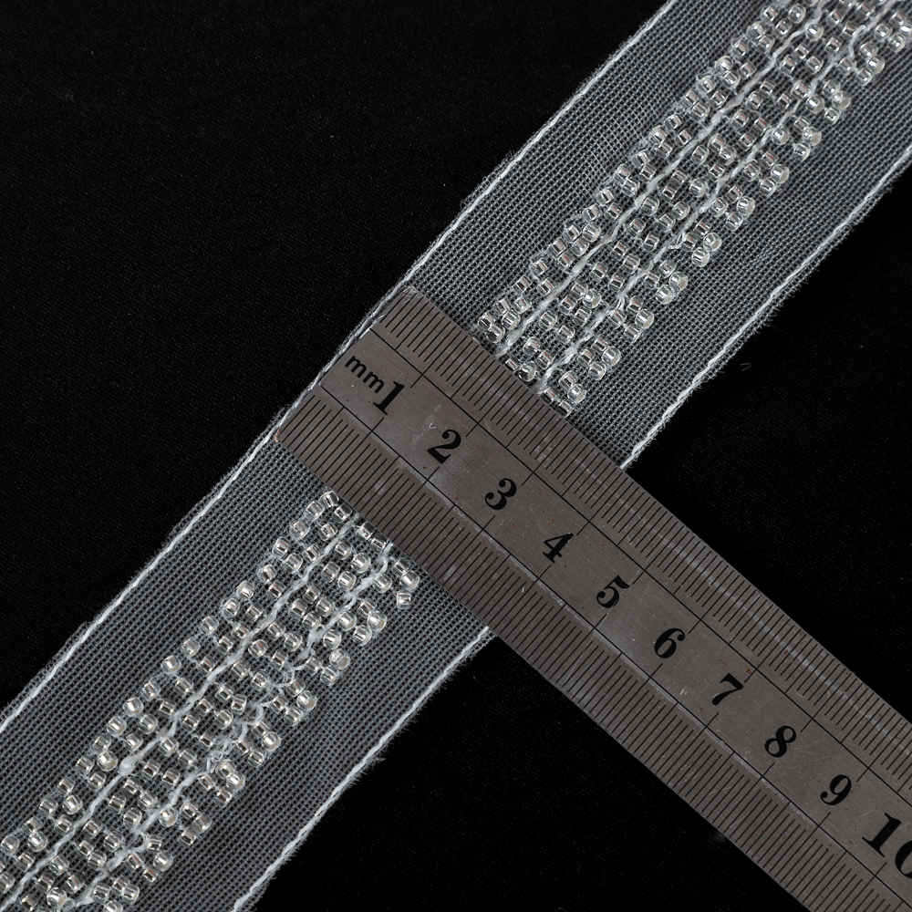 Yanzi silver bead trim (4cm）