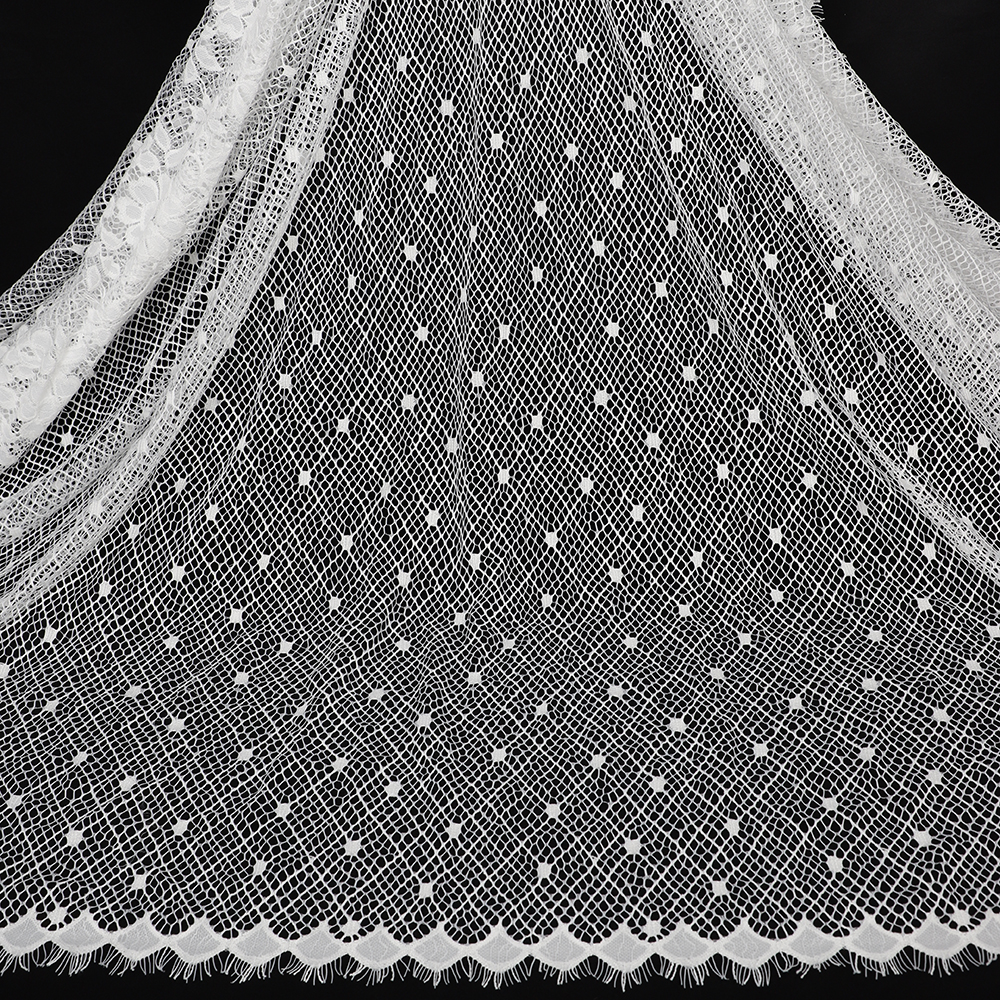 Yanzi Lace Dress French Net Bridal Fabrics Dresses Wholesale Wedding Fabric Eyelash lace (59-653）