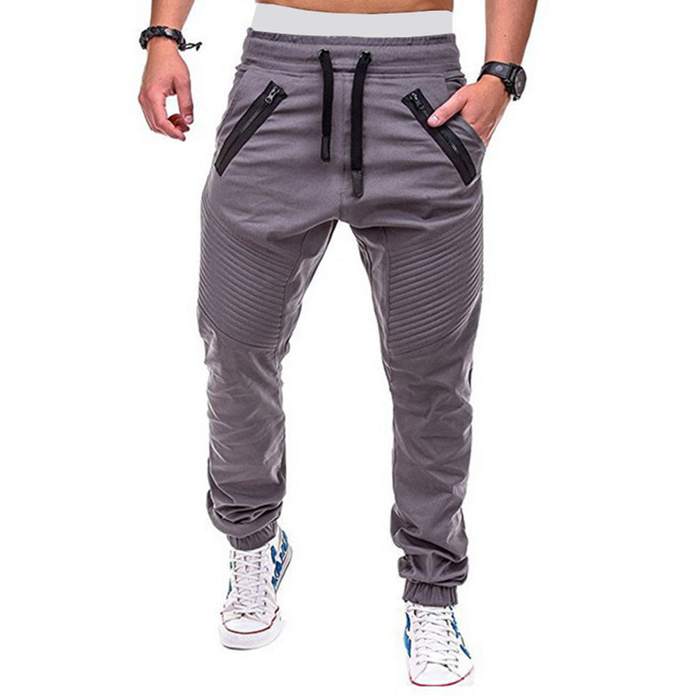 Saphirvogel™ Elastische Taillenhose mit Kordelzug für Herren Haremshose