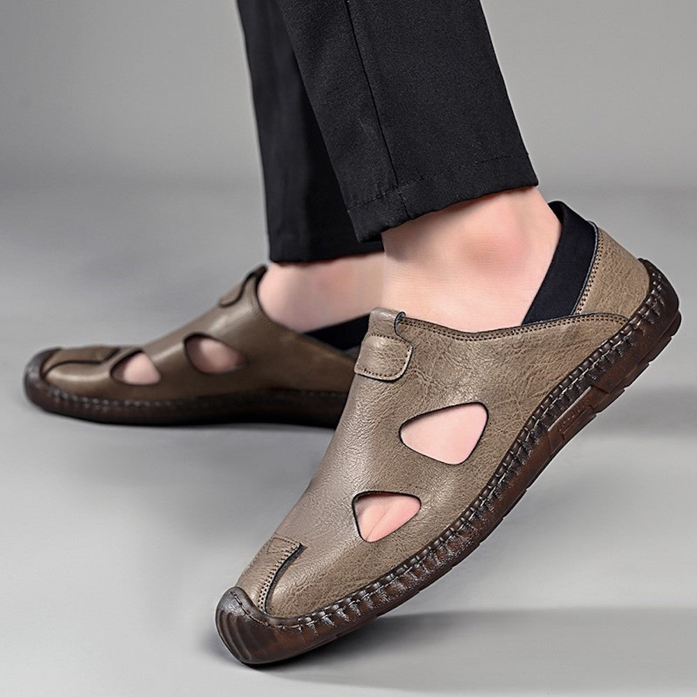 Pibok™ Hohle atmungsaktive Herrensandalen aus echtem Leder