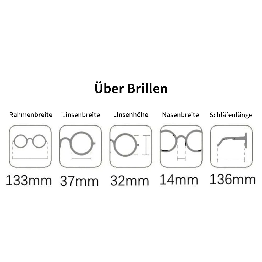 Saphirvogel™ Ultraleichte schraubenlose faltbare Lesebrille aus Titanmaterial