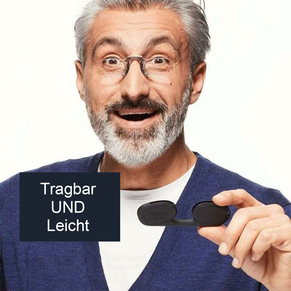 Saphirvogel™ Tragbare Mini-Nasenclip-Lesebrille