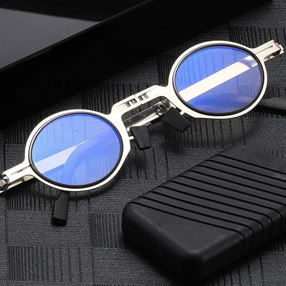 Saphirvogel™ Ultraleichte schraubenlose faltbare Lesebrille aus Titanmaterial