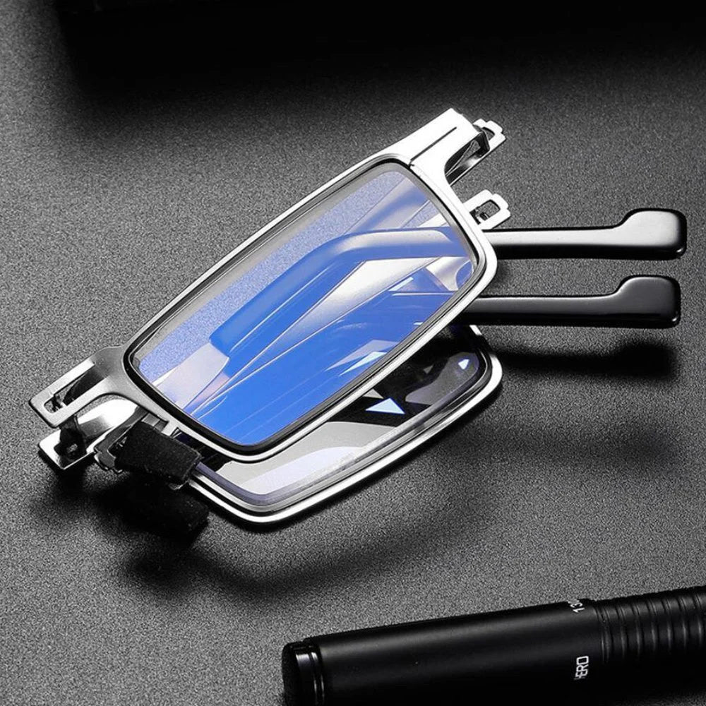 Saphirvogel™ Ultraleichte schraubenlose faltbare Lesebrille aus Titanmaterial