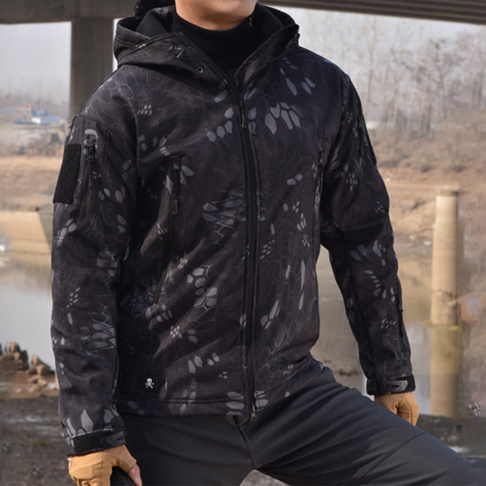 Saphirvogel™ Outdoor-Fleece-verdickte Softshell-wasserdichte Jacke