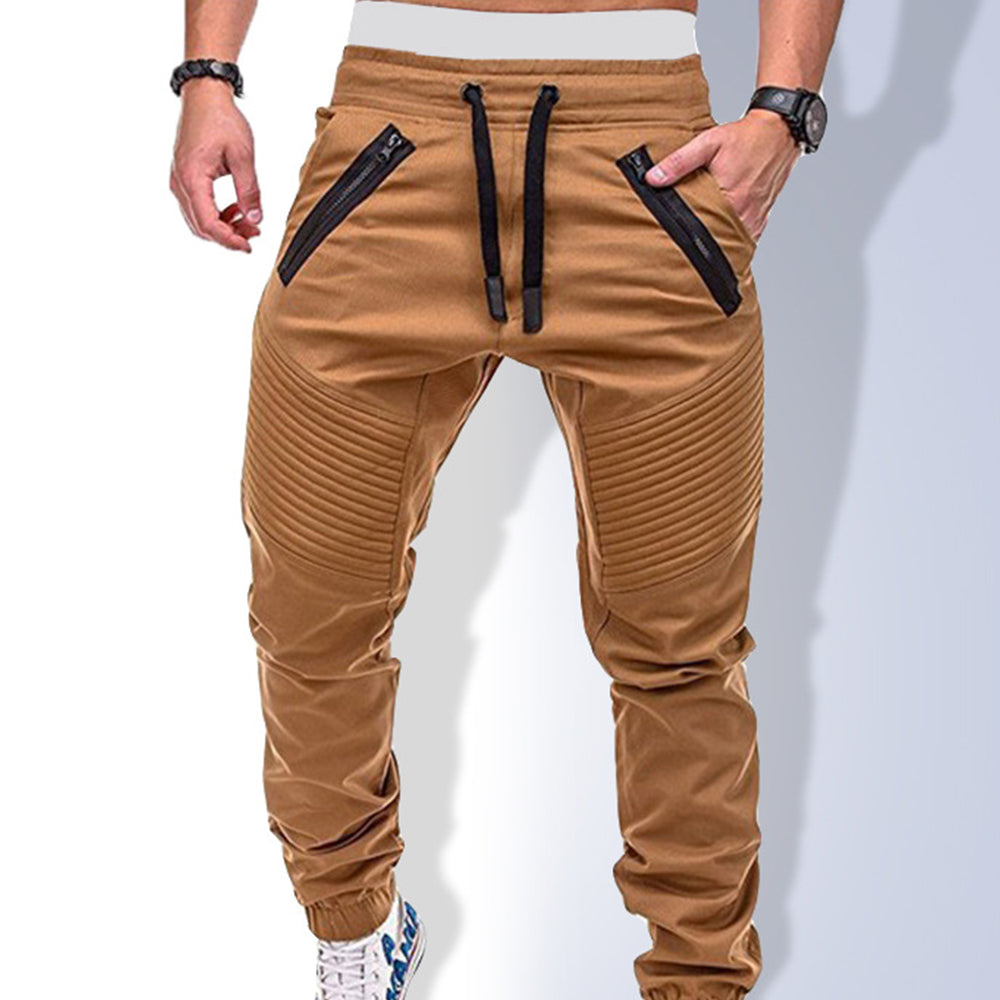 Saphirvogel™ Elastische Taillenhose mit Kordelzug für Herren Haremshose