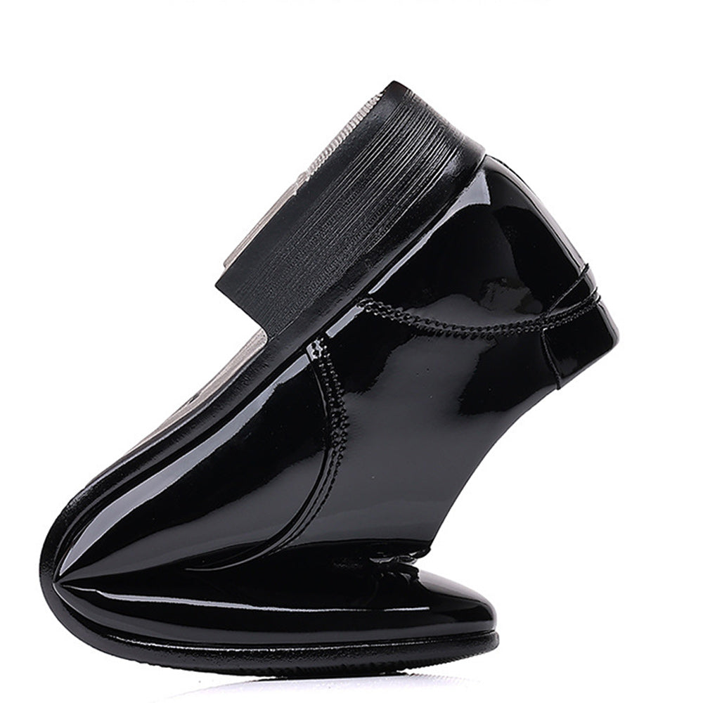 Saphirvogel™ Business-Schnürschuhe aus Lackleder für Herren mit spitzer Zehenpartie