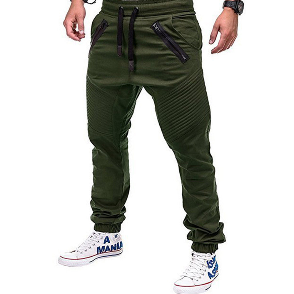 Saphirvogel™ Elastische Taillenhose mit Kordelzug für Herren Haremshose