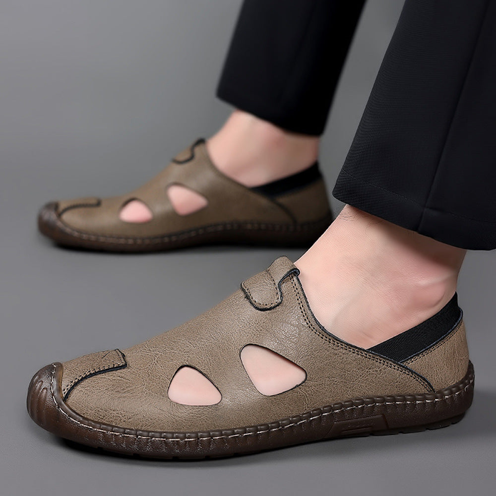 Pibok™ Hohle atmungsaktive Herrensandalen aus echtem Leder