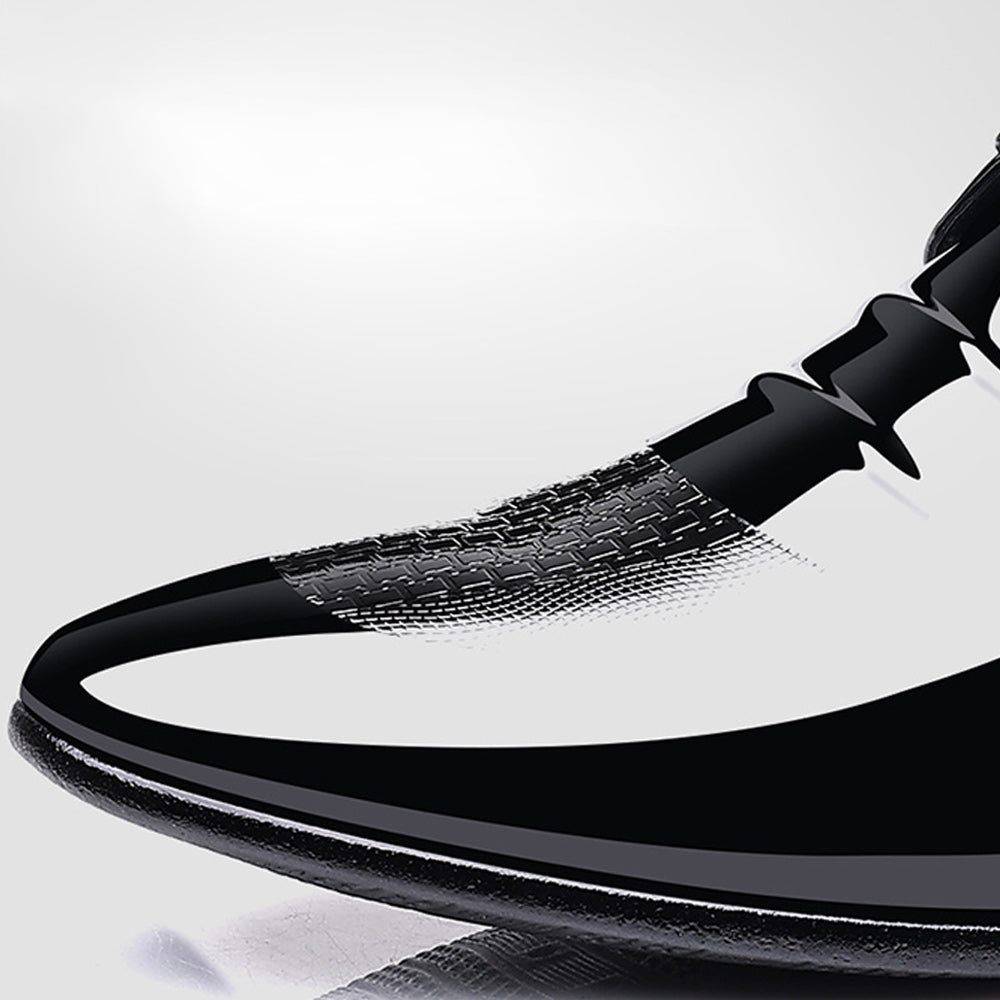 Saphirvogel™ Business-Schnürschuhe aus Lackleder für Herren mit spitzer Zehenpartie