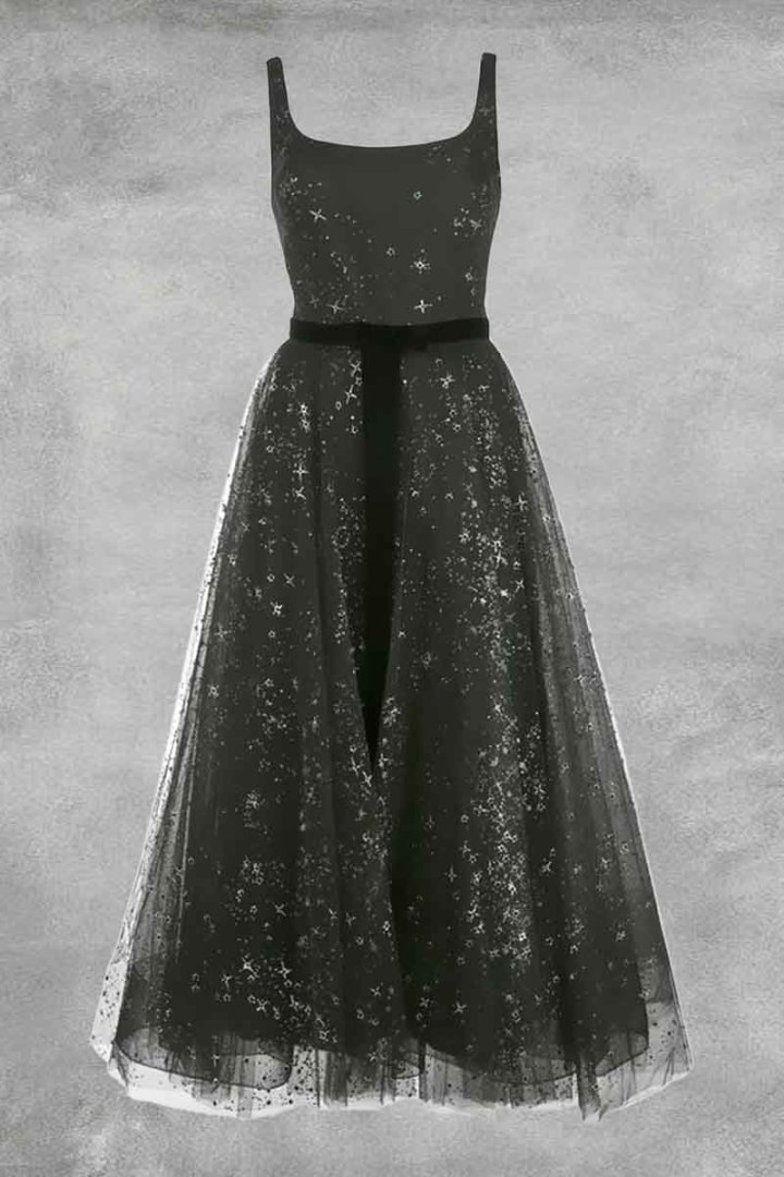 black dress retro