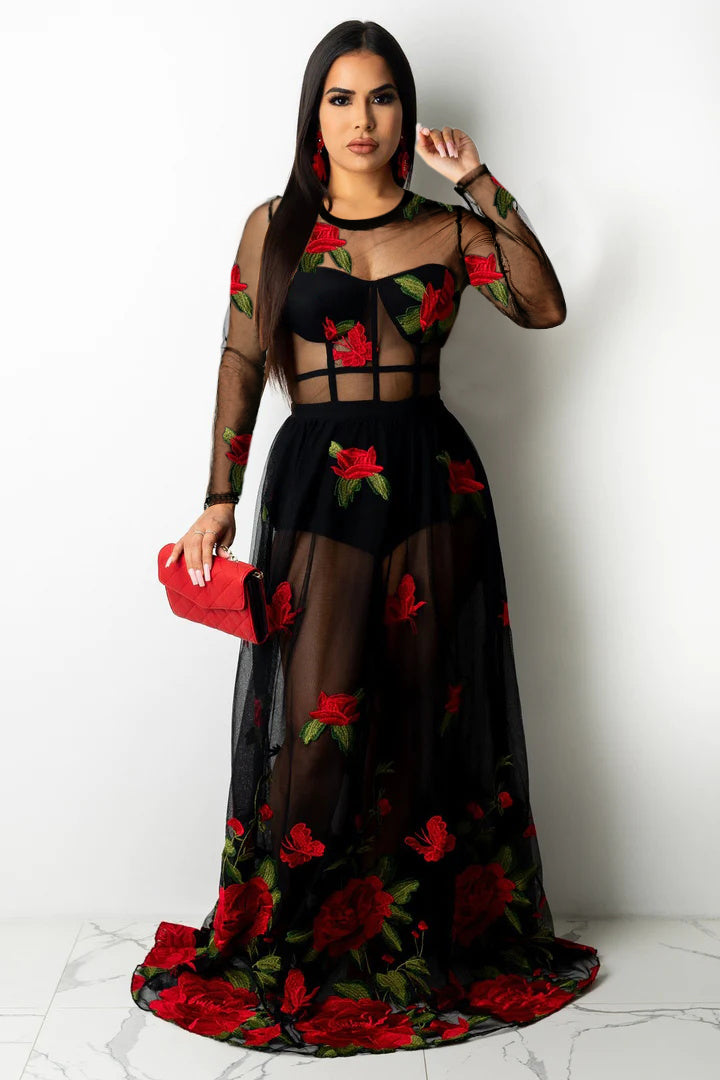 see through evening gowns