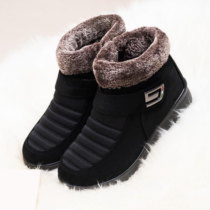2022 New Women��s Plush Zipper Snow Boots