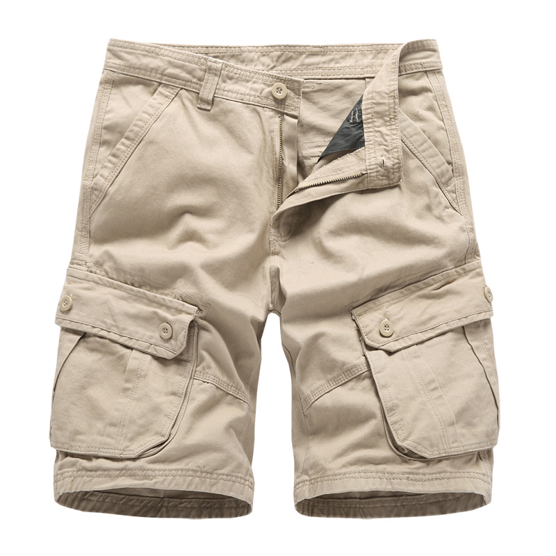 Men's Multiple Pockets Straight Cargo Shorts