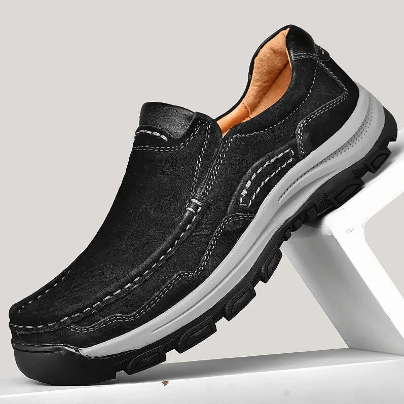 🔥Hot Sale🎁--30% OFF 🎉Mens Non-slip Soft Sole Comfy Casual Leather Loafers