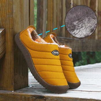 Calceus Addison Winter Water-resistant Fur-lined Flat Slippers detail Image