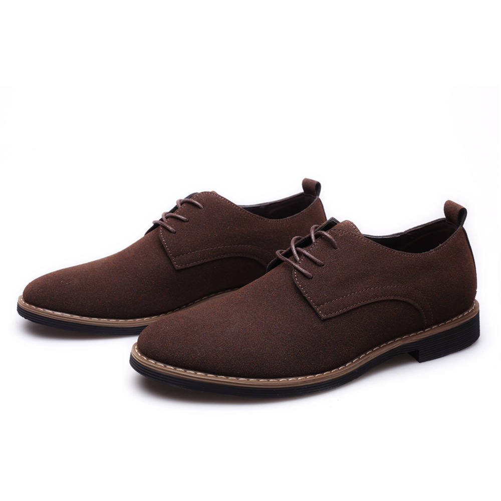 🔥Hot Sale🎁--70% OFF 🎉Mens Classic ritish Style Suede Oxfords Lace Up Business Formal Casual Shoes