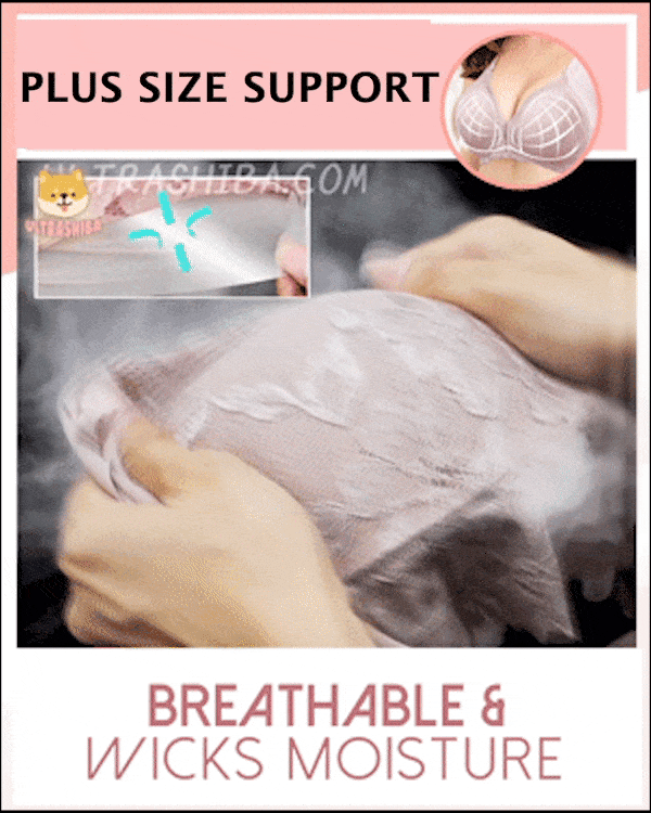 ROSY LIFT BRA – Plus Size Comfort Extra Elastic Wireless Support Lace Bra (From M to 5XL) 5 rosy lift plus size comfort extra elastic wireless support lace bra 2 1
