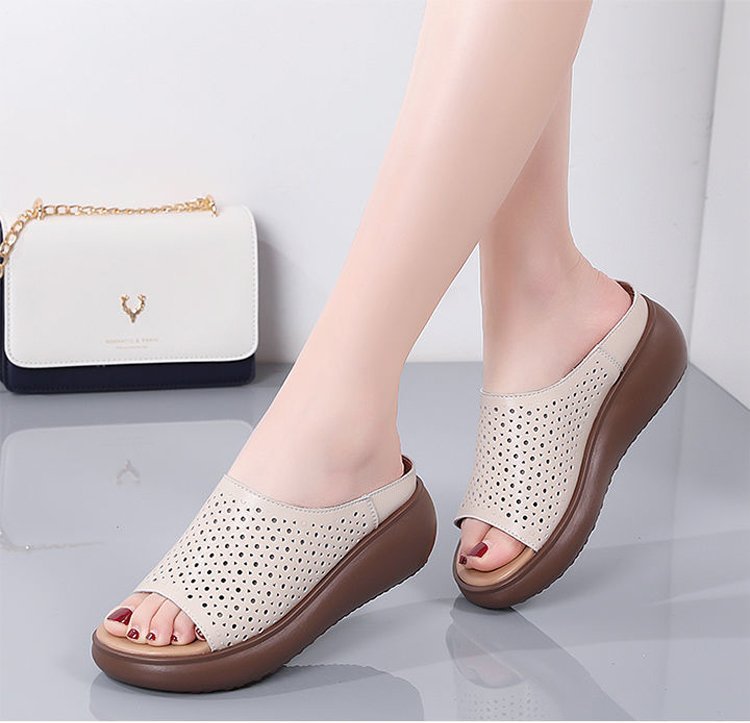 hollow carved casual sandals