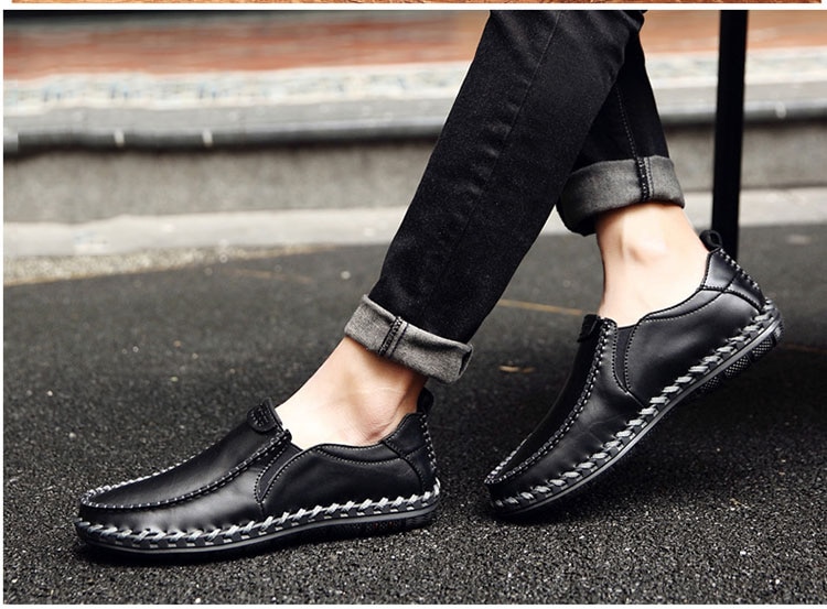 2024 MEN'S LEATHER SLIP ON CASUAL SHOES