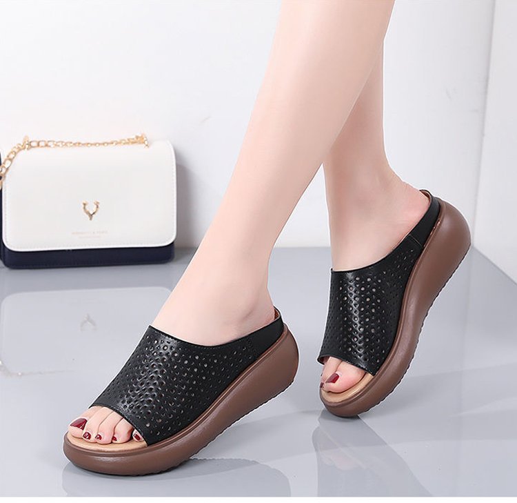 hollow carved casual sandals