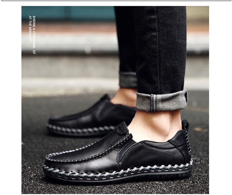 2022 MEN'S LEATHER SLIP ON CASUAL SHOES