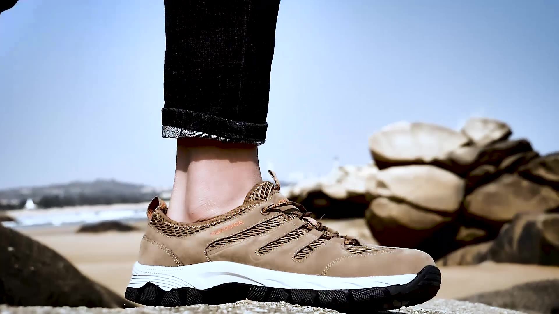 MEN ARCH SUPPORT & BREATHABLE AND LIGHT & NONSLIP SHOES Hiking Walki