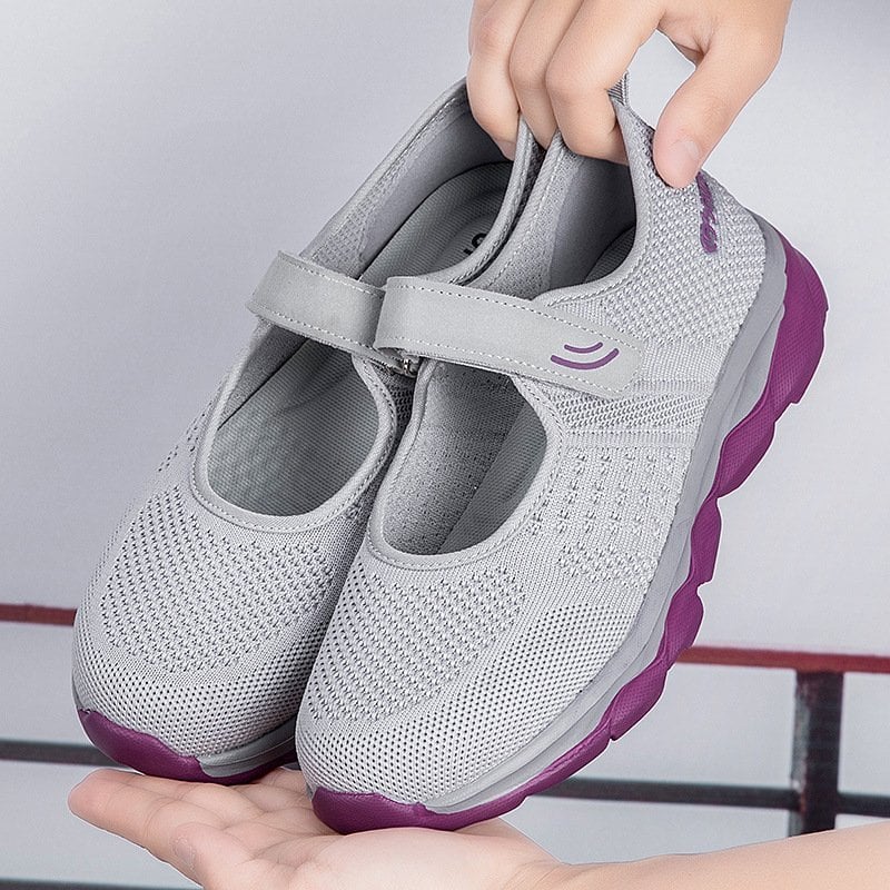 Women'S Breathable Wide Adjusting Soft Comfortable Walking Shoes