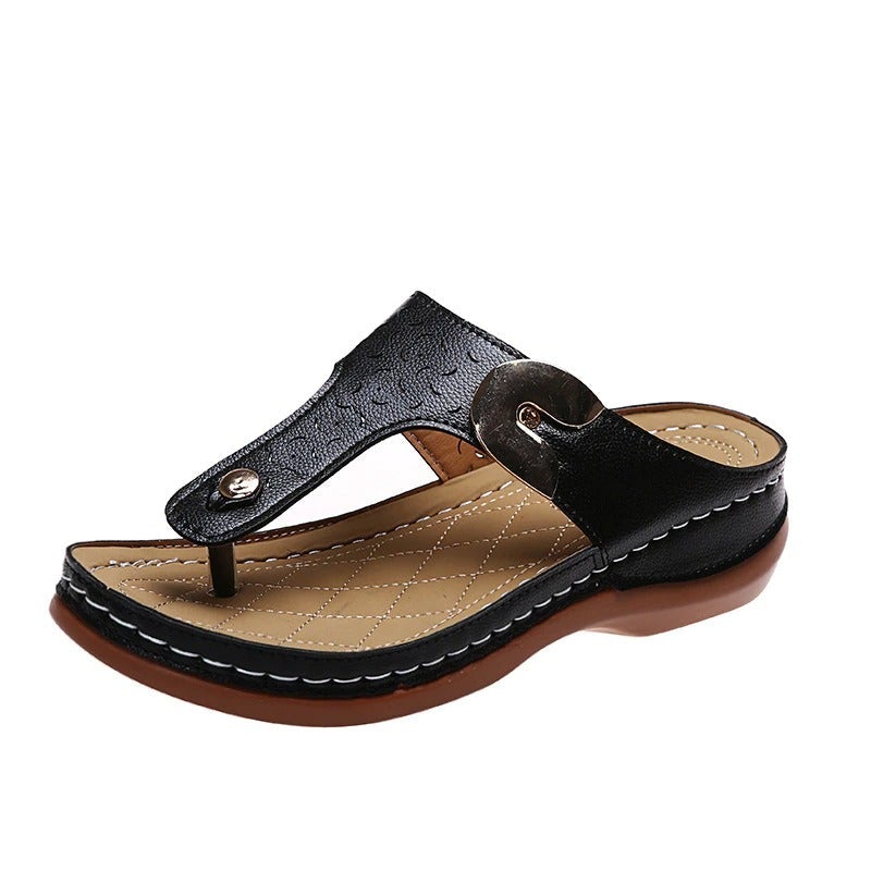 2022 Summer New  Women's Casual Wedges Flip Flops