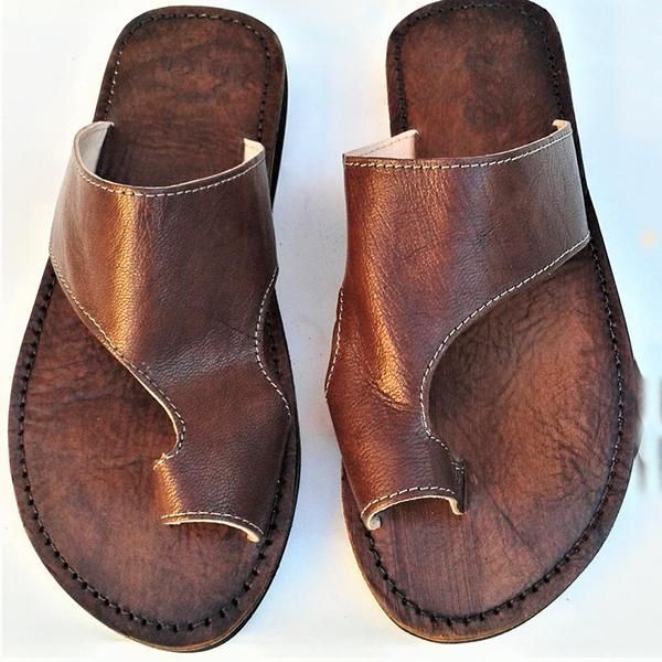 Men's Vintage Casual Push Toe Sandals
