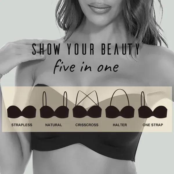 LAST DAY 49% OFF - Full Support Non-Slip Convertible Bandeau Bra (Buy 2 Free Shipping)