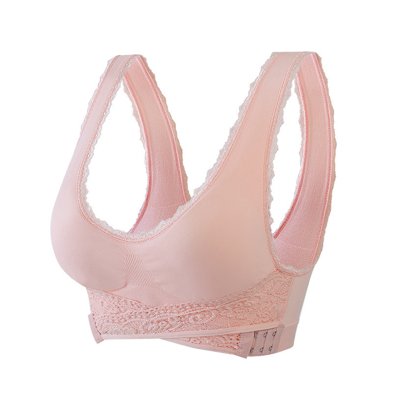 Seamless Lift Bra with Front Cross Side Buckle
