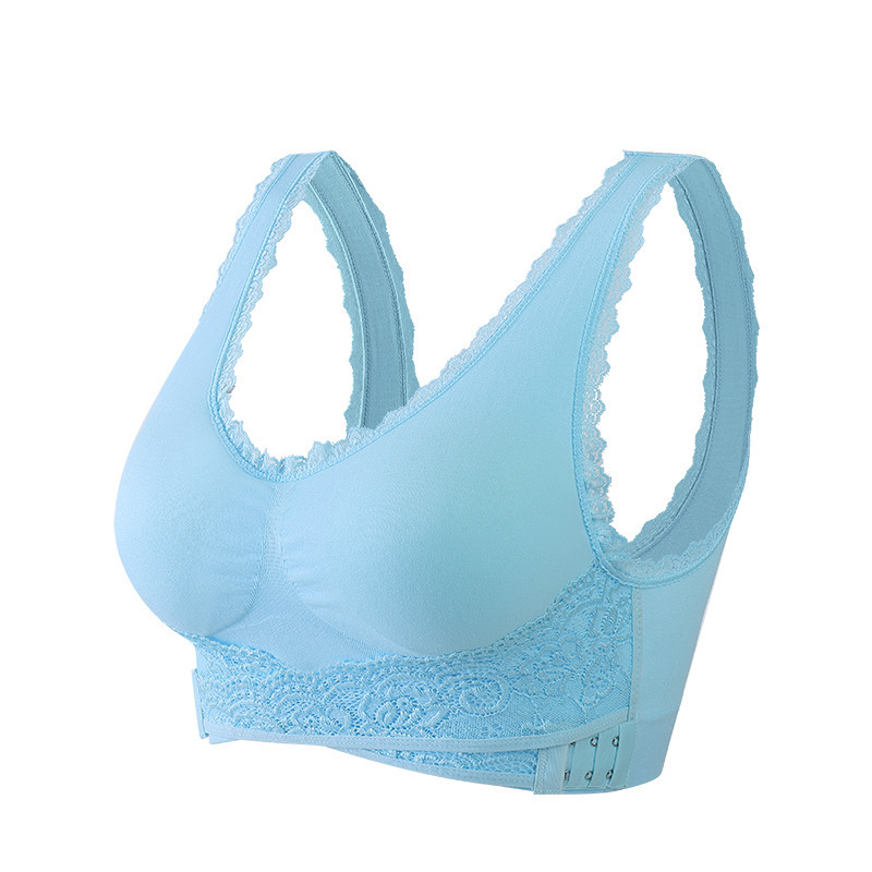 Seamless Lift Bra with Front Cross Side Buckle
