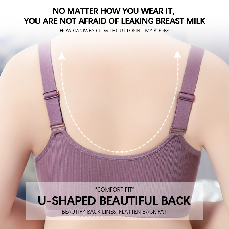 Buy 1 Free 1🔥 Plus Size Cotton Front Buckle Bra