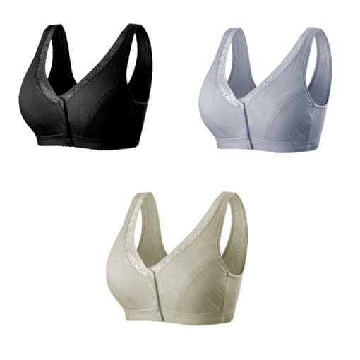 3 PCS Comfortable Cotton Large Size  Bra
