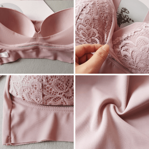 ROSY LIFT BRA – Plus Size Comfort Extra Elastic Wireless Support Lace Bra (From M to 5XL)
