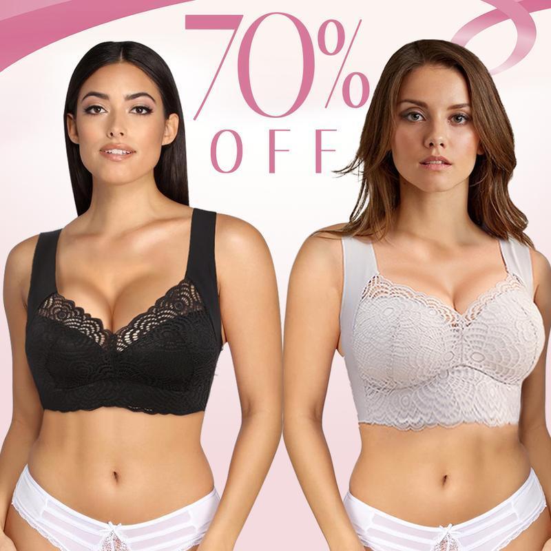 Ultimate Lift Stretch Full-Figure Seamless Lace Cut-Out Bra