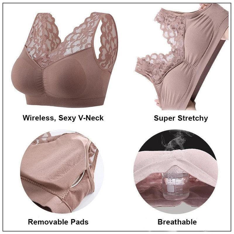 LAMI BRA - Push Up Comfort Super Elastic Breathable Lace Bra